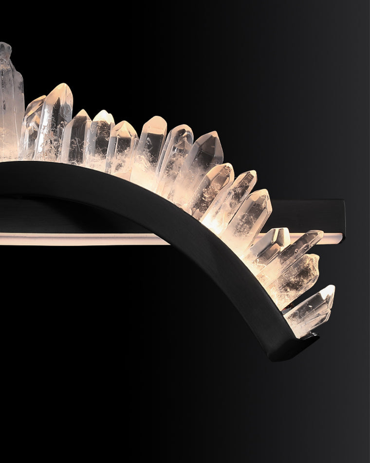 Lustre linéaire en cristal WOMO Swirl-WM2713