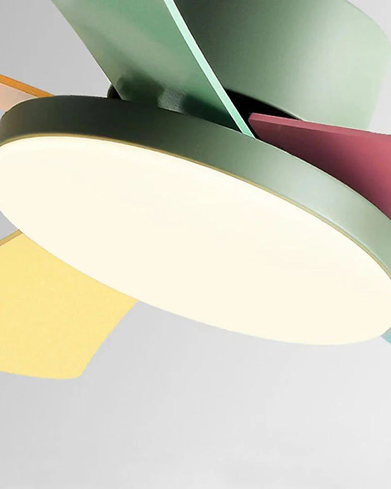 WOMO 5 Pale Scandi Lampe de ventilateur de plafond-WM5089