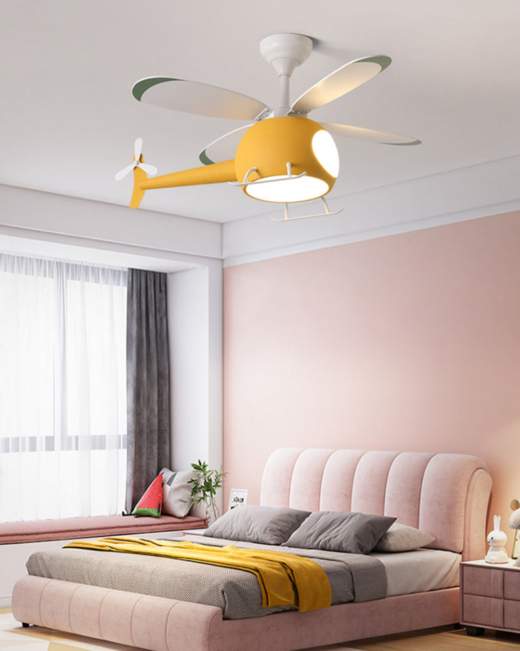 WOMO Ventilateur de plafond pour enfant Avion-WM5007
