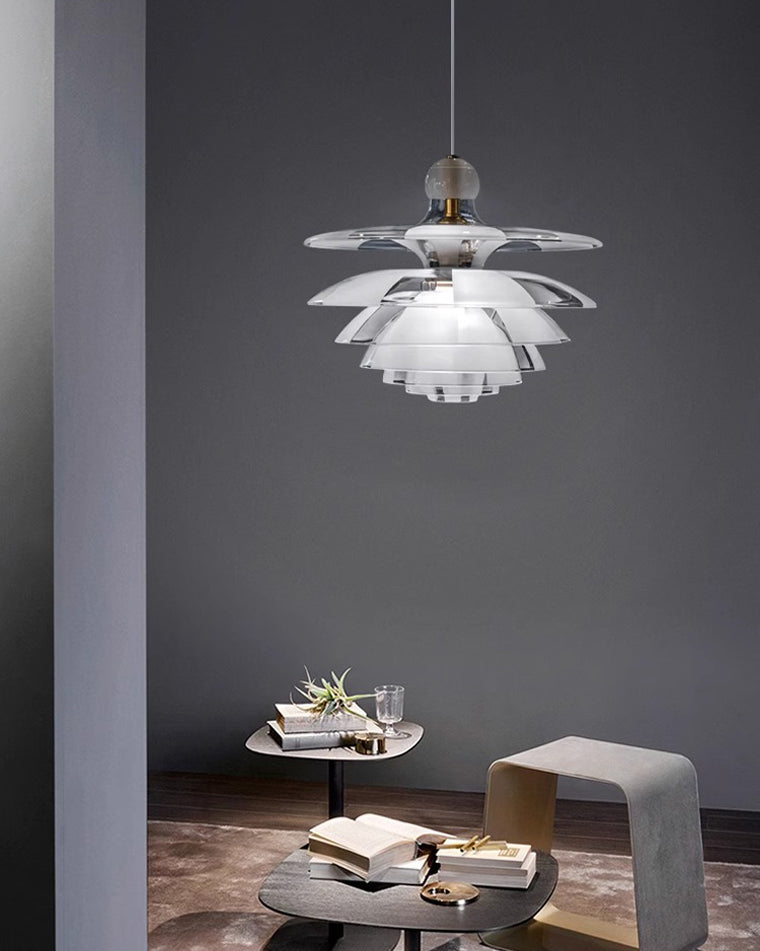WOMO Suspension Fleur Transparent Scandinave -WM2325