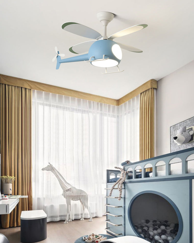 WOMO Ventilateur de plafond pour enfant Avion-WM5007