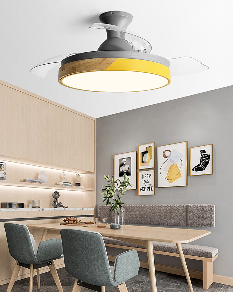 WOMO Ventilateur de plafond bas Pale Retractable-WM5077