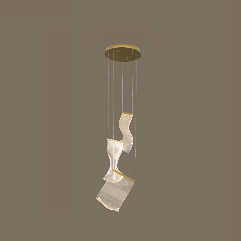 WOMO Lustre Feuille Acrylique Escalier-WM2158
