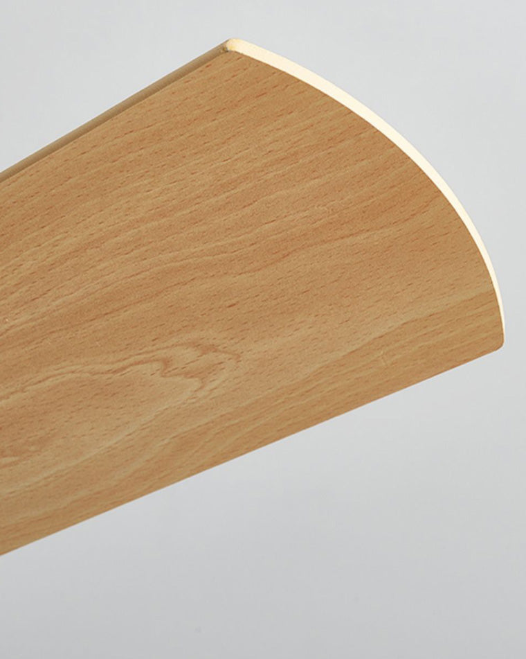 Lampe de ventilateur de plafond en bois à profil bas WOMO-WM5014
