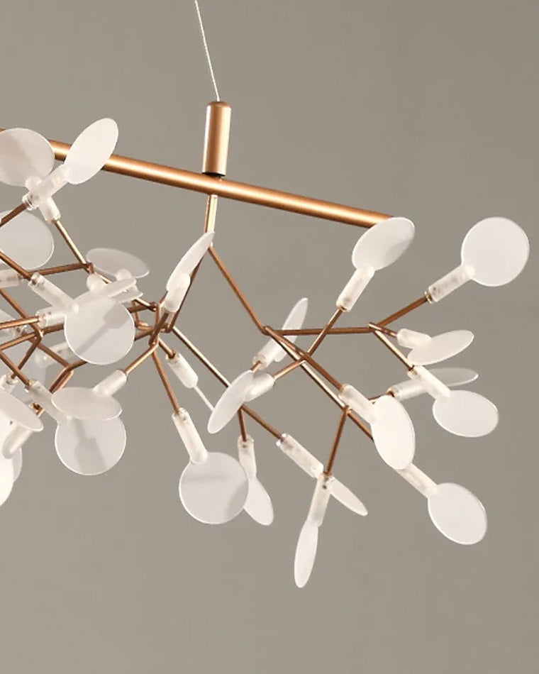 WOMO Lustre Linéaire Branche Led Rose Doré-WM2436