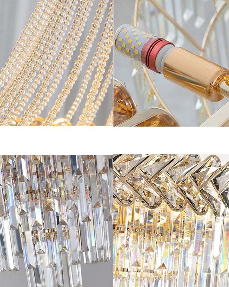 Lustre en cristal à plusieurs niveaux WOMO-WM2381