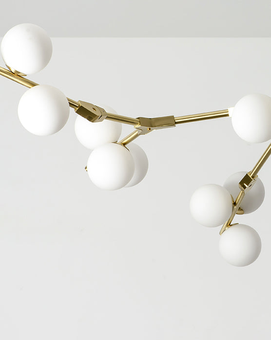WOMO Lustre Boule Branche Verre-WM2254
