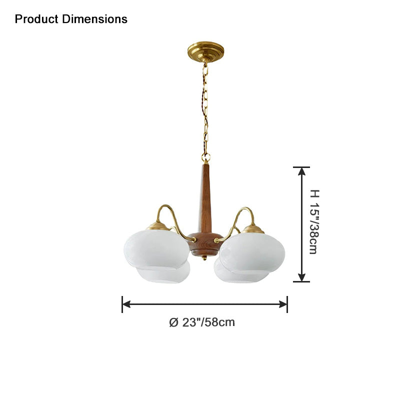 WOMO Lustre Multiple Abat Jour Verre-WM2303
