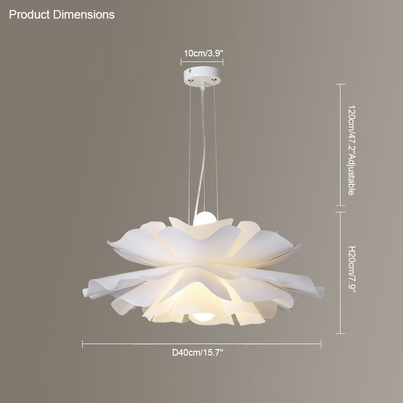 WOMO Suspension Petale de Fleur Blanche Design-WM2054
