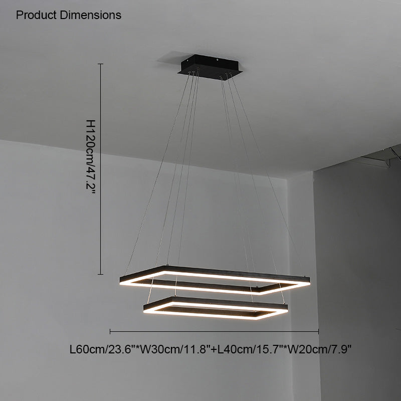 WOMO Lustre Rectangulaire Led Luxe-WM2120
