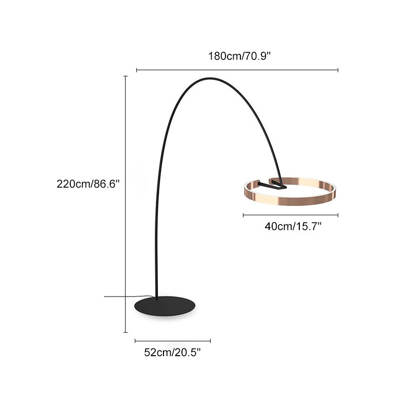 Lampadaire à arc circulaire WOMO-WM7006