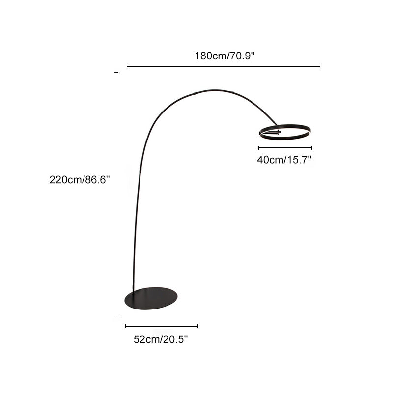 Lampadaire à arc circulaire WOMO-WM7006