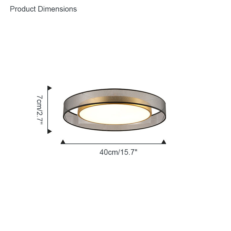 WOMO Plafonnier Rond Tissu - WM1033