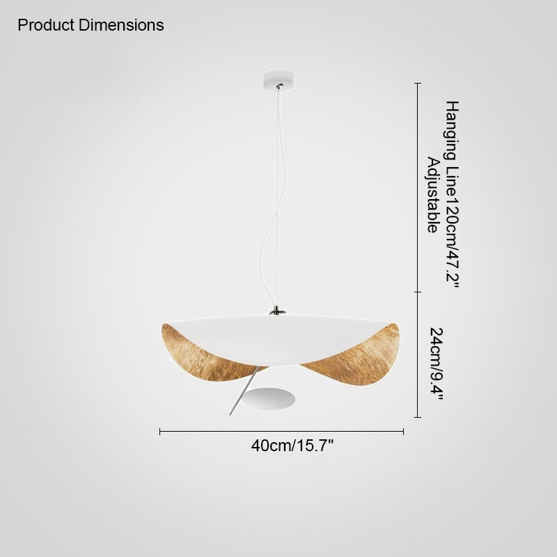 WOMO Suspension Feuille Metal Art Déco-WM2088