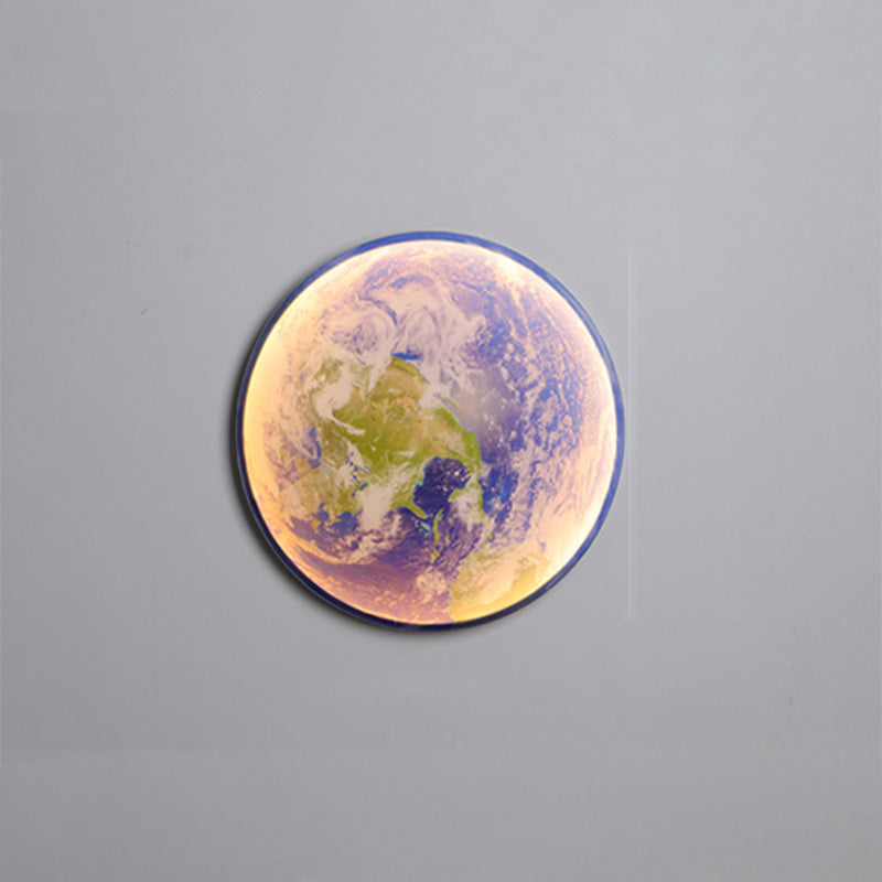 WOMO Appliques Murale Rond Lune/Terre - WM6102