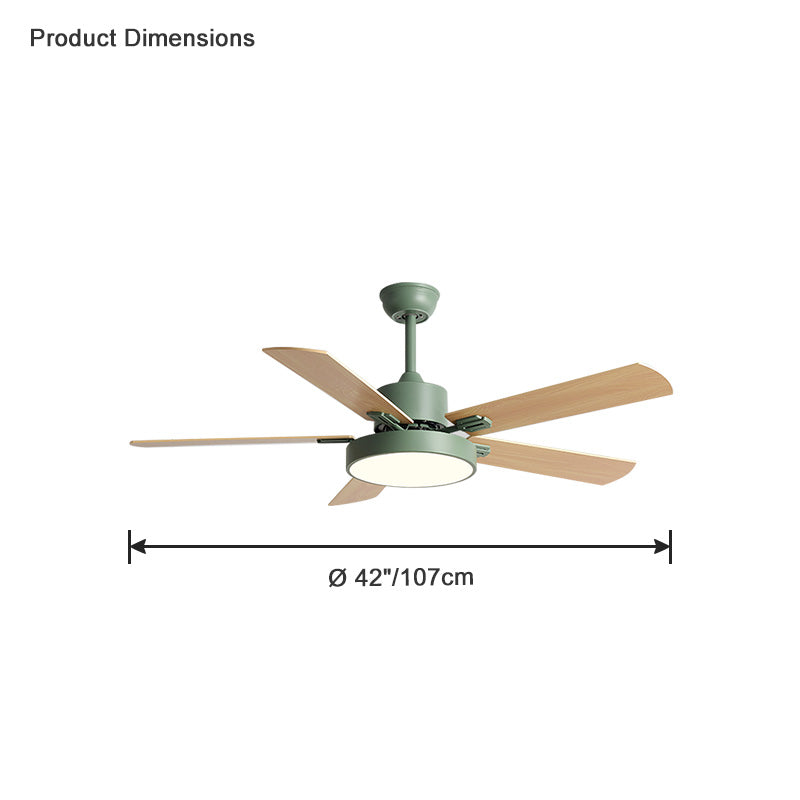 WOMO Ventilateur de plafond 5 Pales Bois-WM5013