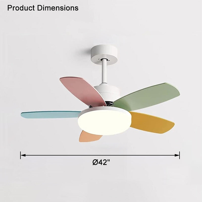 WOMO 5 Pale Scandi Lampe de ventilateur de plafond-WM5089