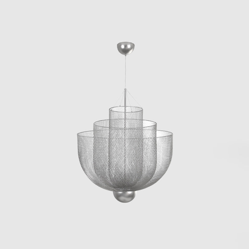 WOMO Mesh Uplight Chandelier for Vaulted Ceilings-WM2069