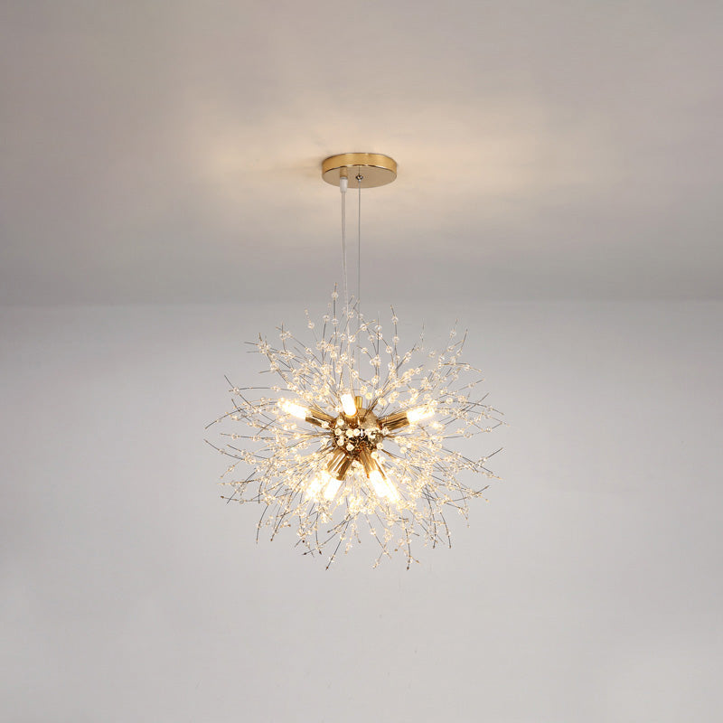 WOMO Lustre Boule Cristal Chrome/Doré-WM2004