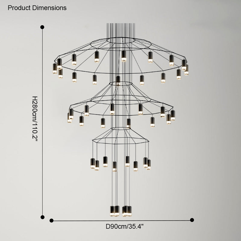 WOMO Lustre Branche Multi Ampoules -WM2066