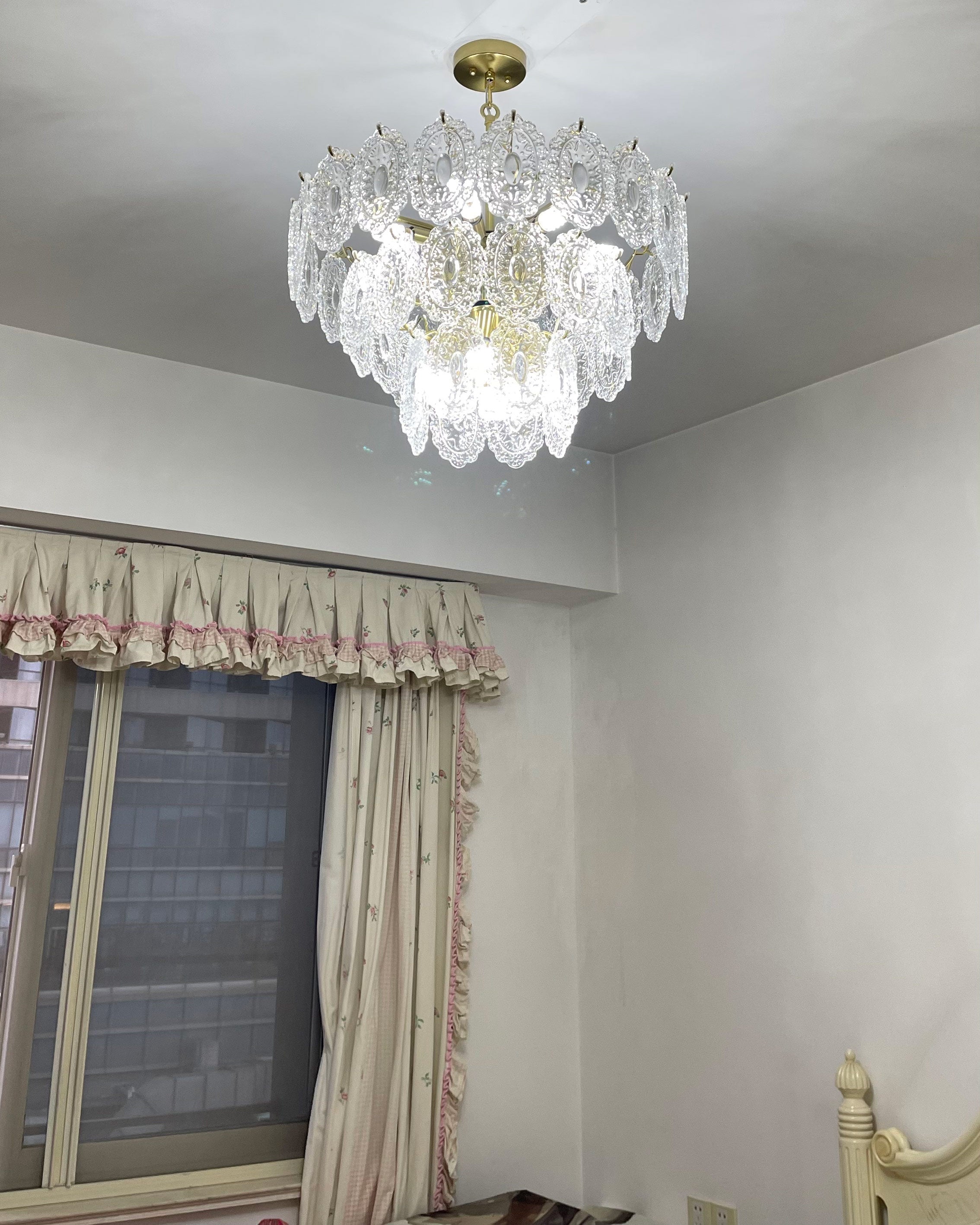 WOMO Lustre Chic Feuille en Verre-WM2208