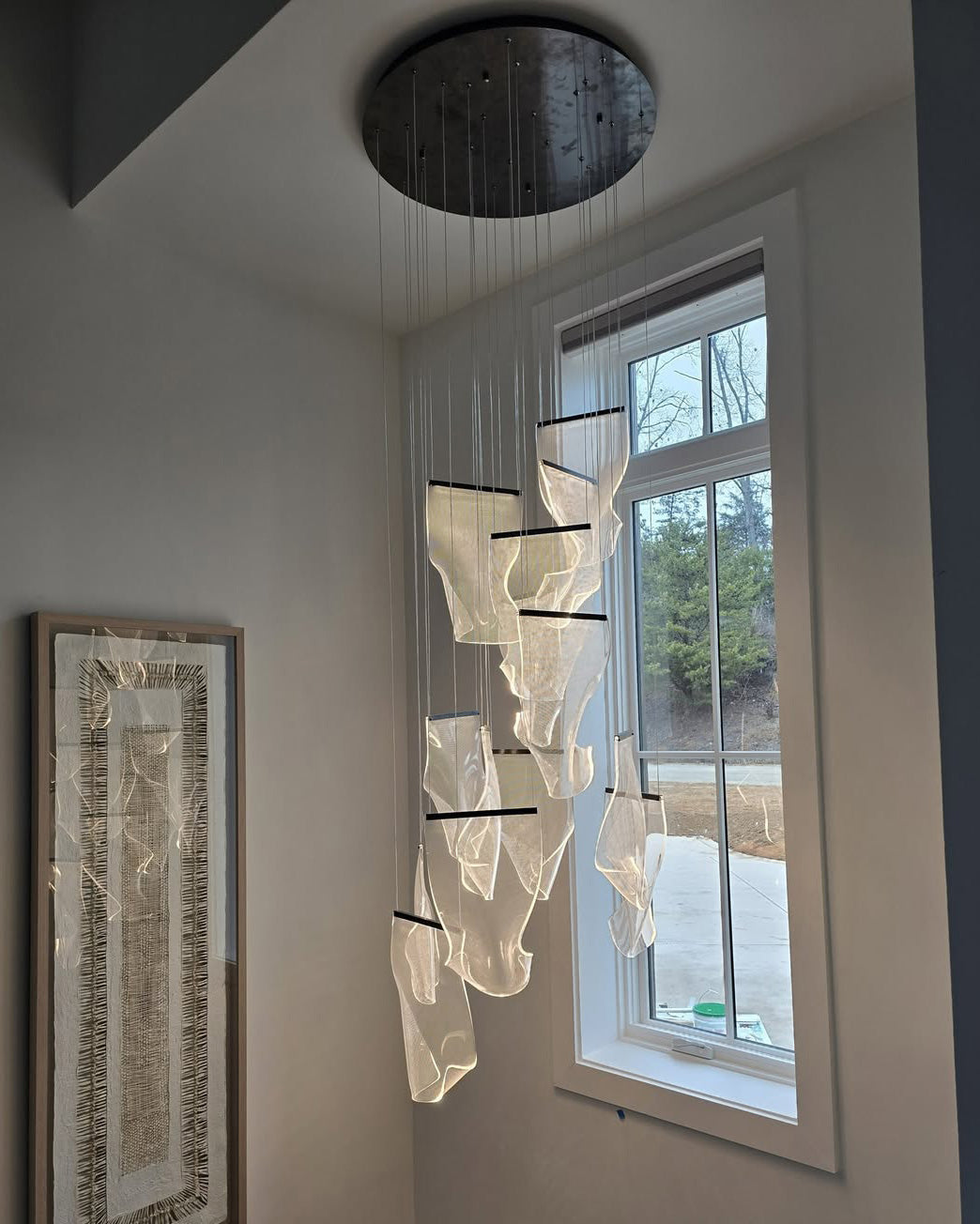 WOMO Lustre Feuille Acrylique Escalier-WM2158