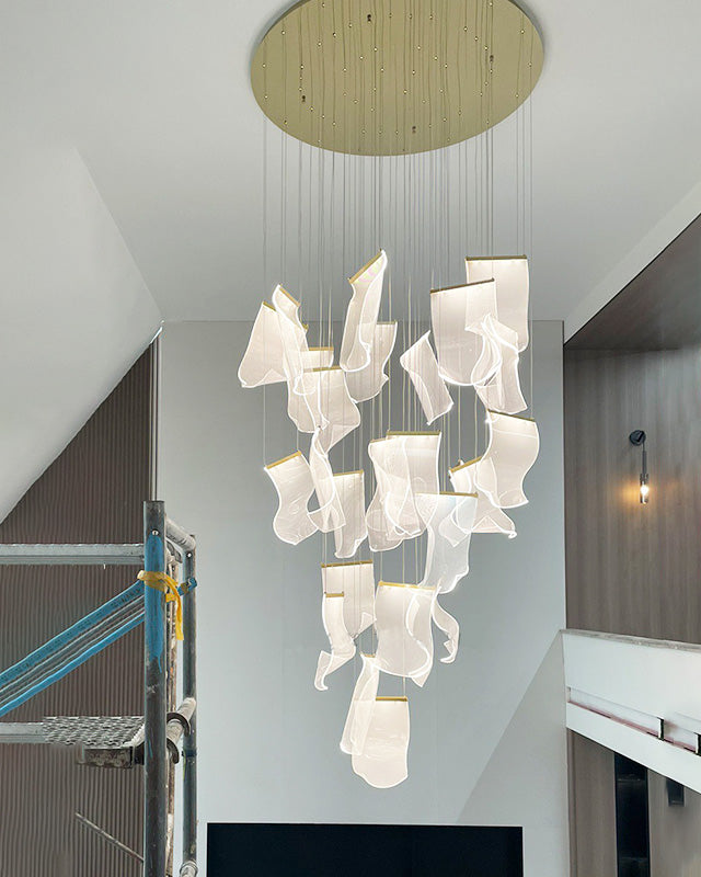 WOMO Lustre Feuille Acrylique Escalier-WM2158