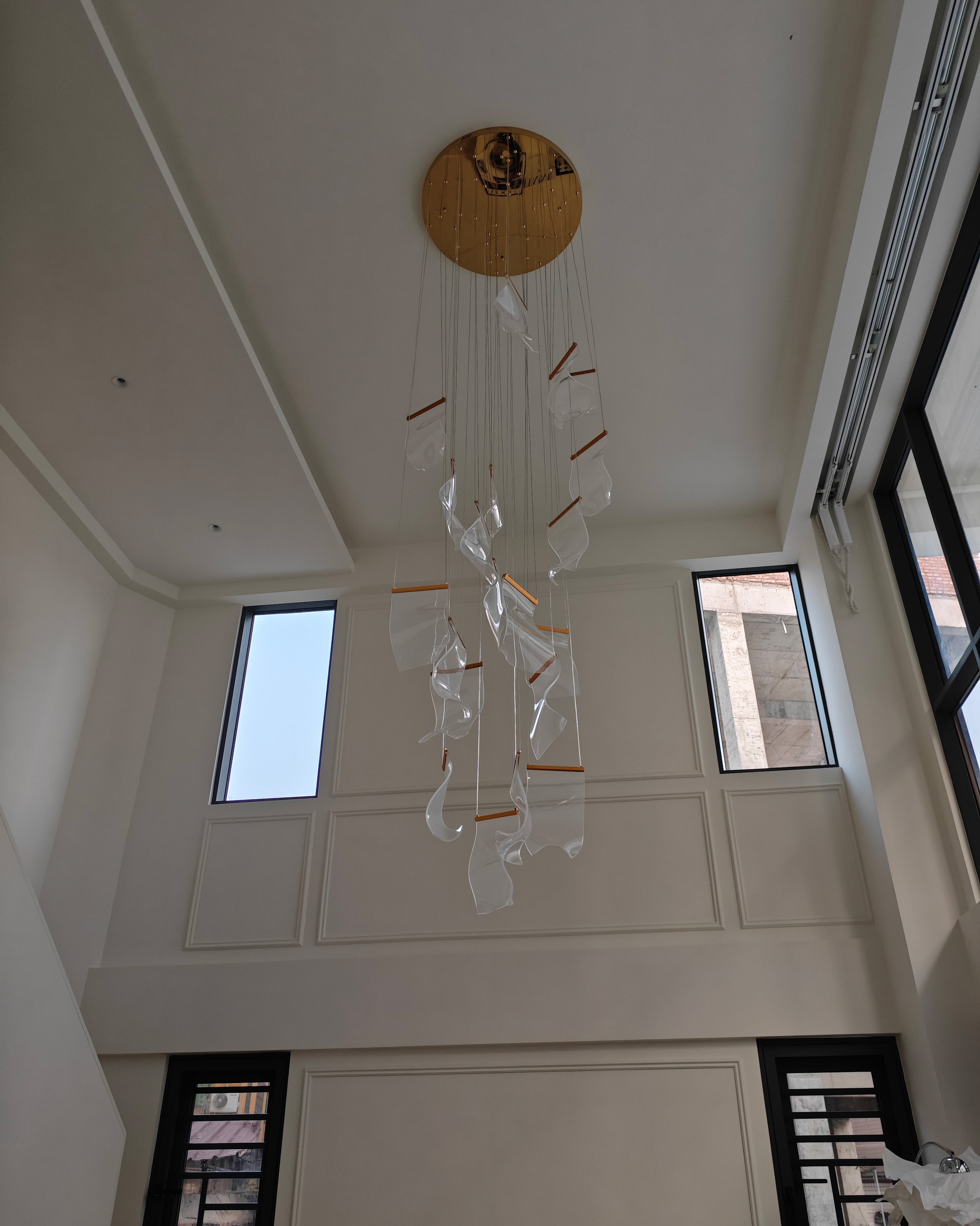 WOMO Lustre Feuille Acrylique Escalier-WM2158