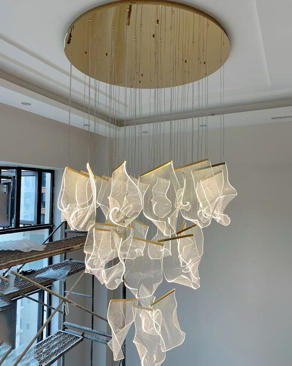 WOMO Lustre Feuille Acrylique Escalier-WM2158