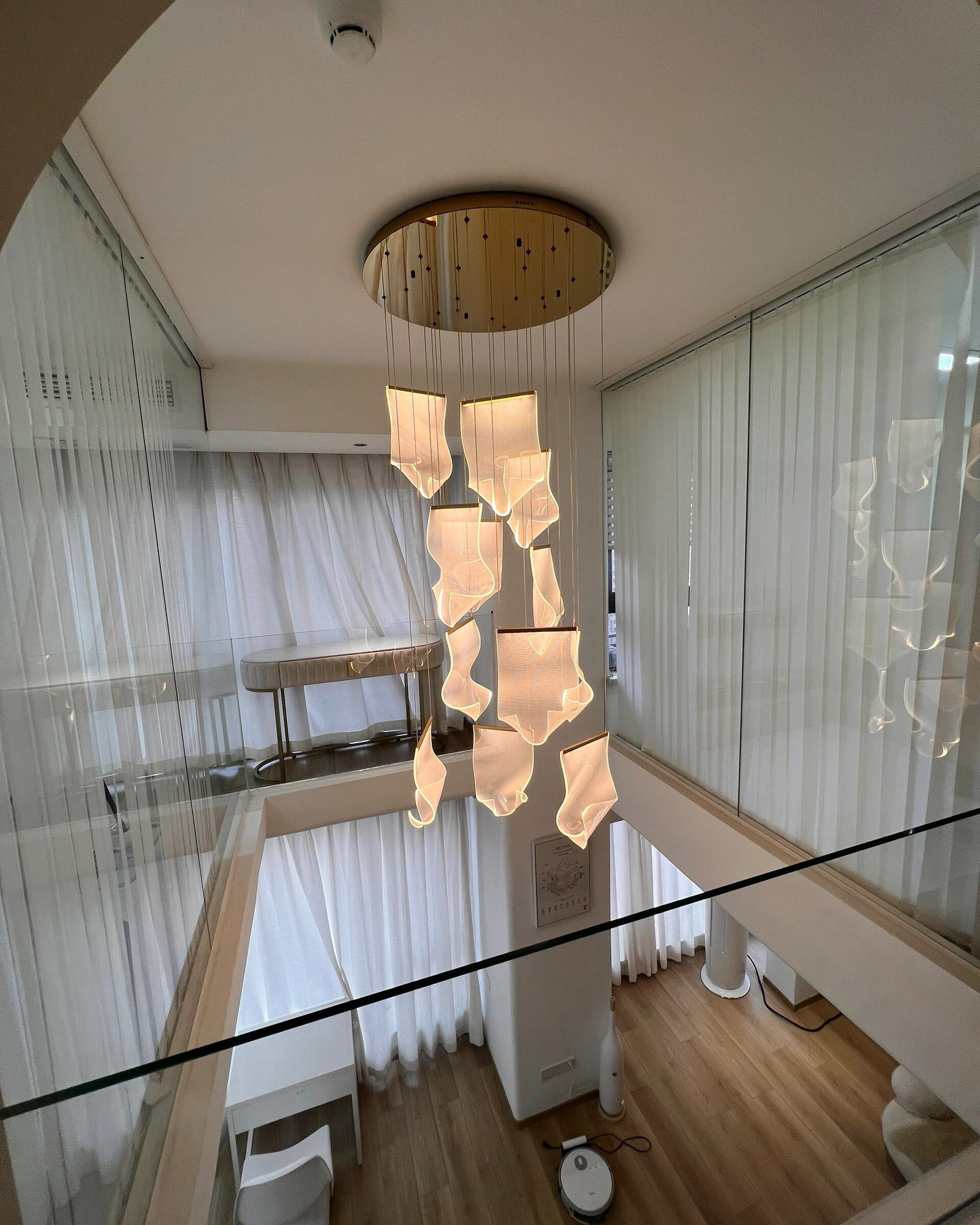 WOMO Lustre Feuille Acrylique Escalier-WM2158