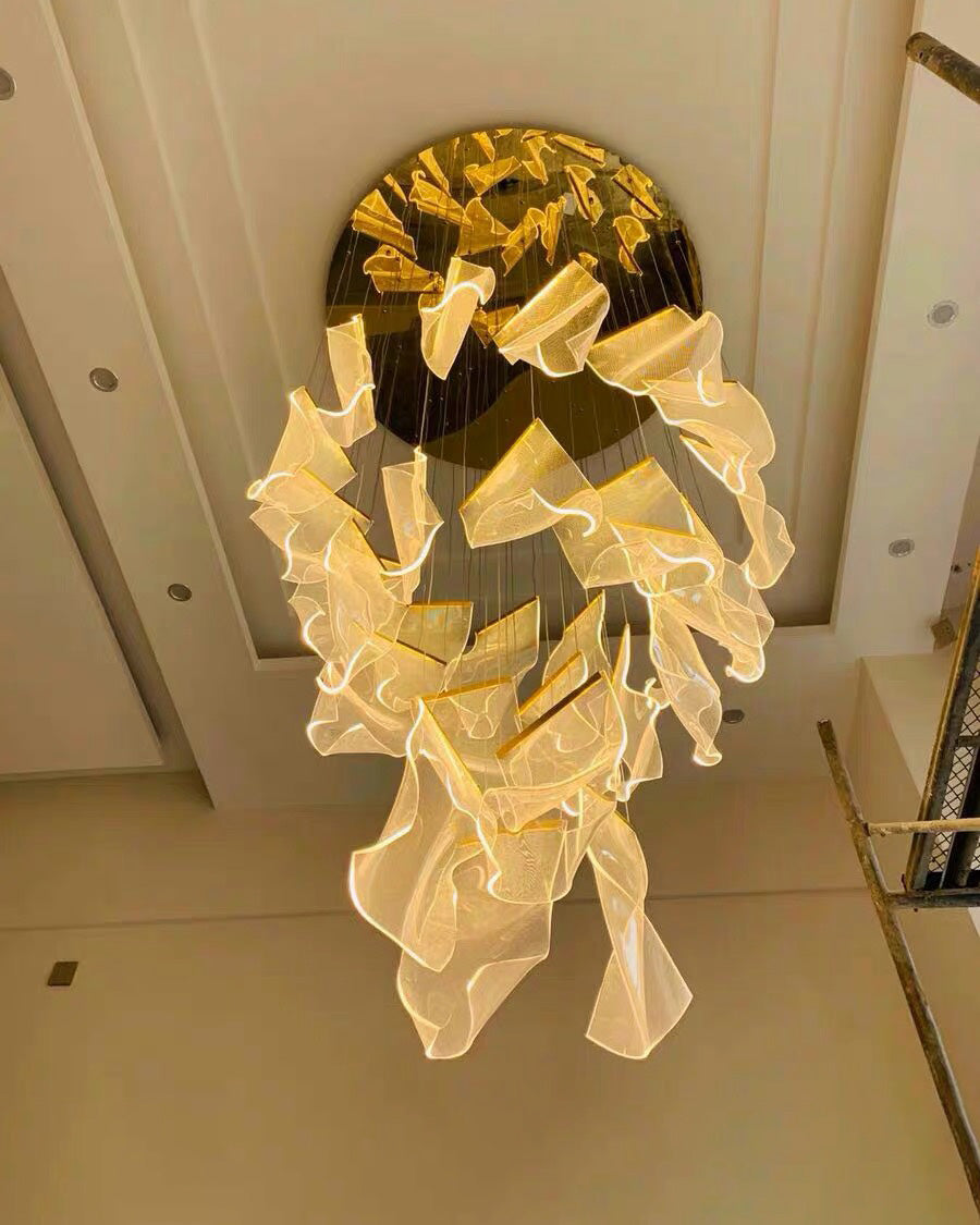 WOMO Lustre Feuille Acrylique Escalier-WM2158