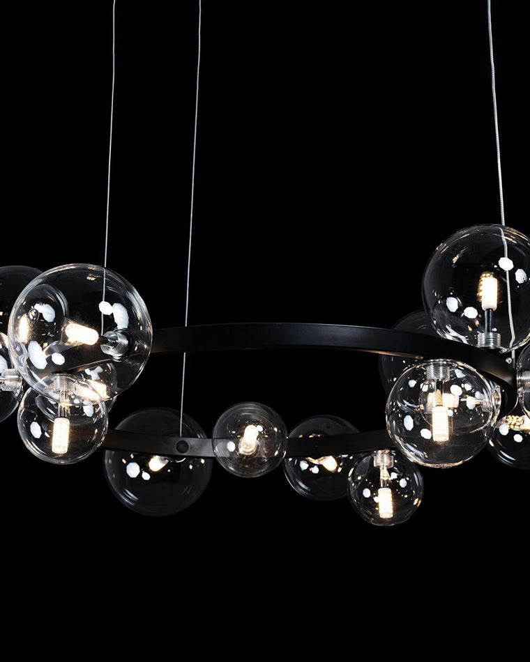 WOMO Lustre Cercle Bulles de Verre-WM2292