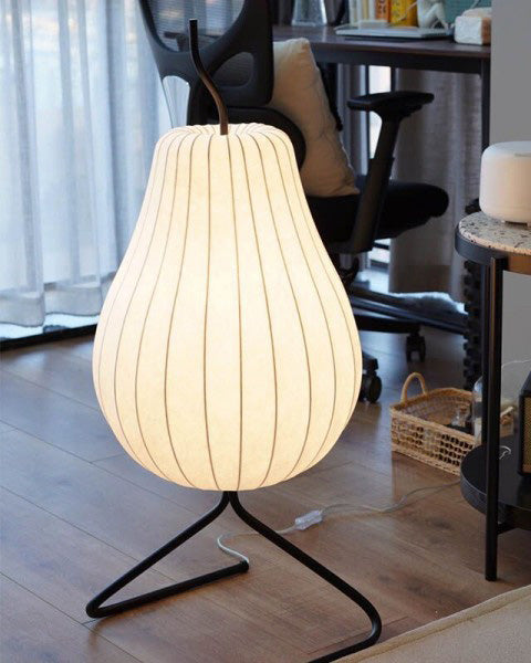 WOMO Lampe sur Pied Lanterne Poire en Soie - WM7126