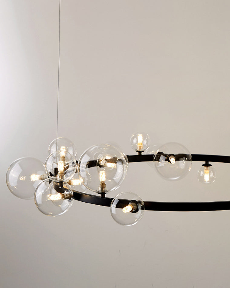WOMO Lustre Cercle Bulles de Verre-WM2292