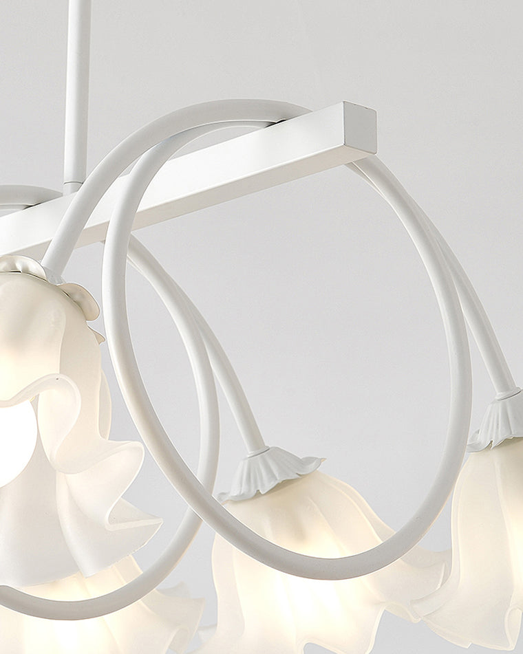 WOMO Lustre Lineaire Multiple Fleur Verre-WM2283