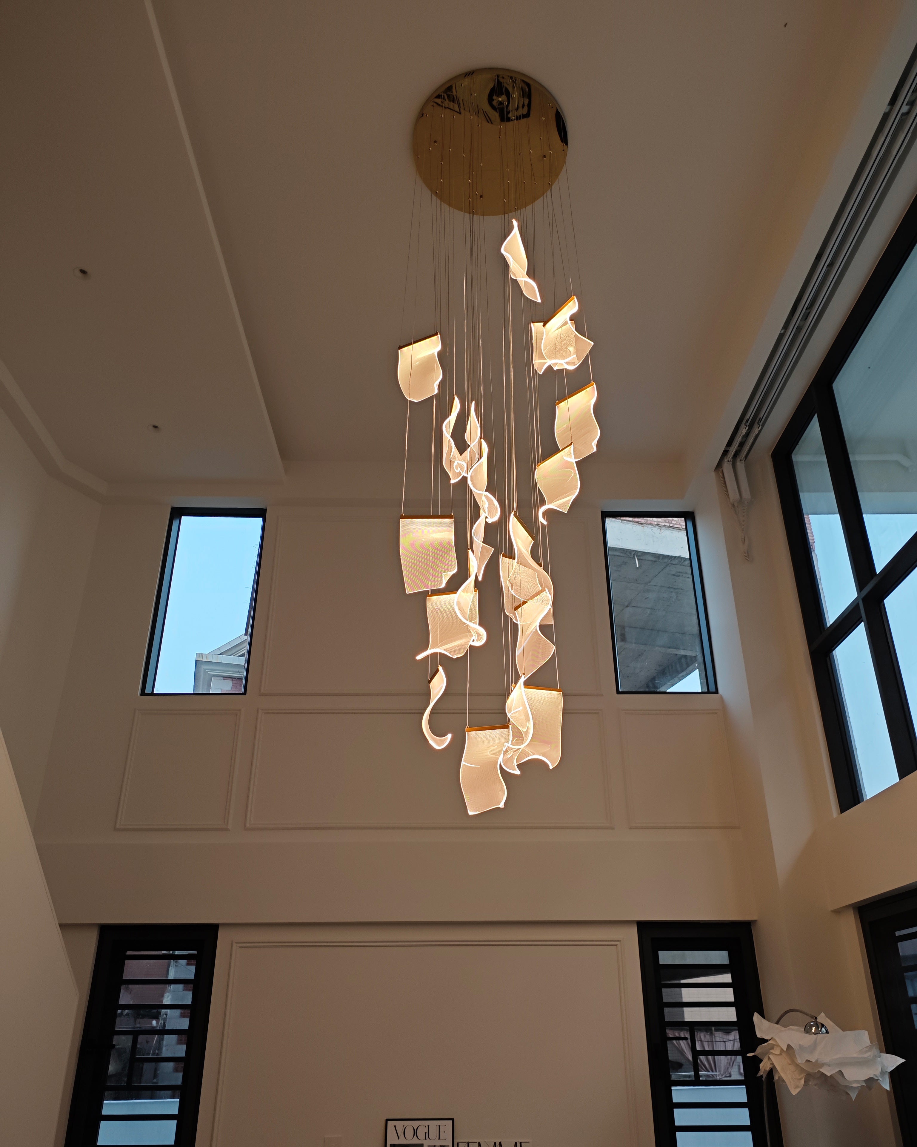 WOMO Lustre Feuille Acrylique Escalier-WM2158