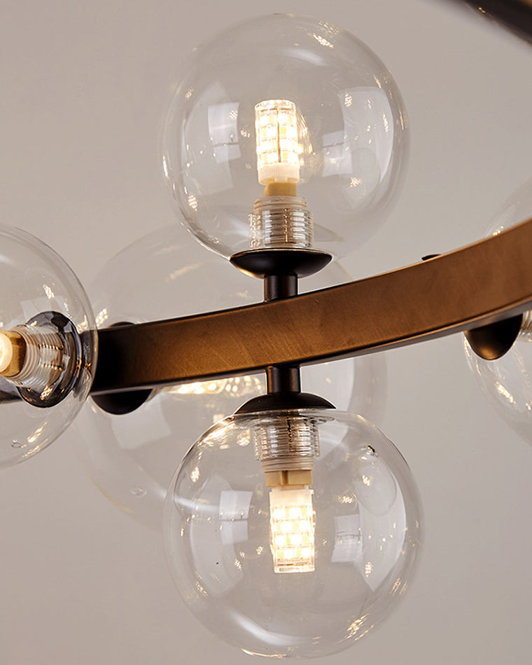 WOMO Lustre Cercle Bulles de Verre-WM2292