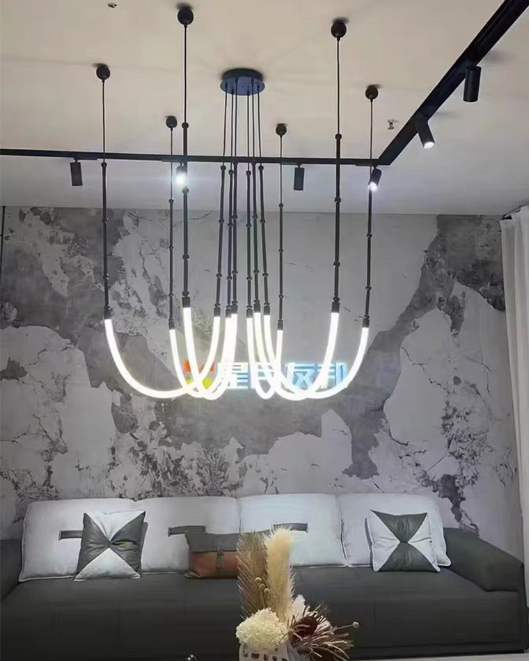 Lustre LED en corde de bambou WOMO-WM2752