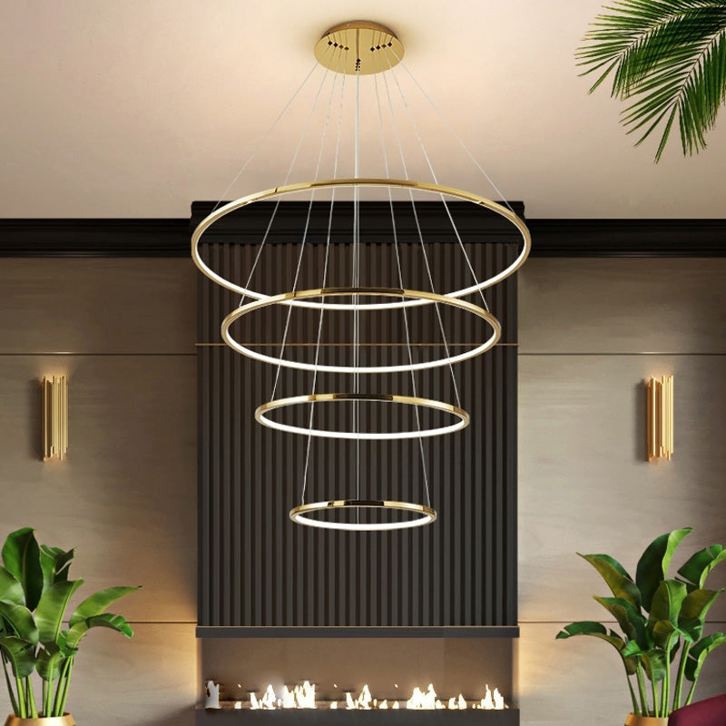WOMO Lustre Multiple Cercle Led Luxe-WM2160