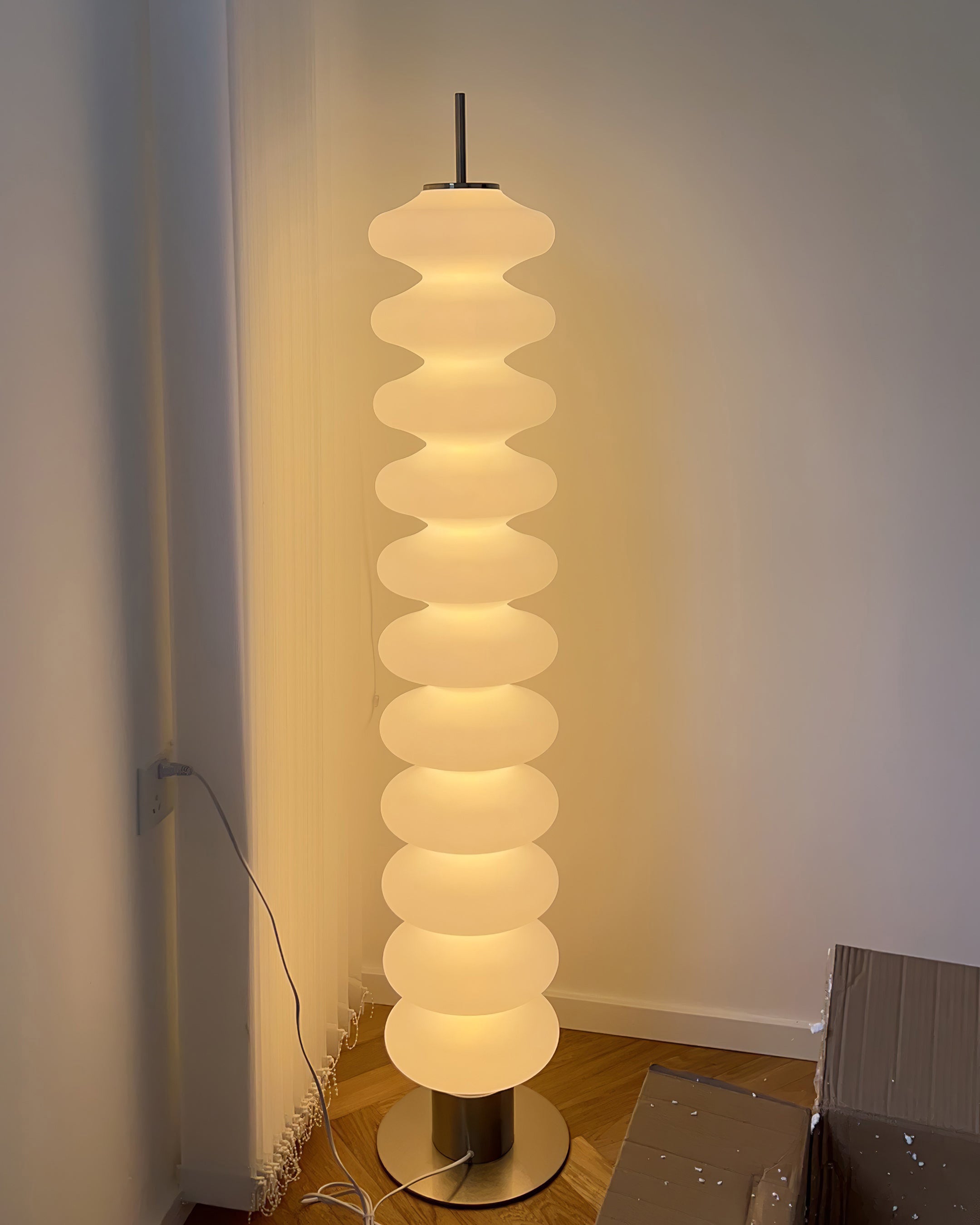 WOMO Lampe sur Pied Boules de Verre Empilées - WM7127