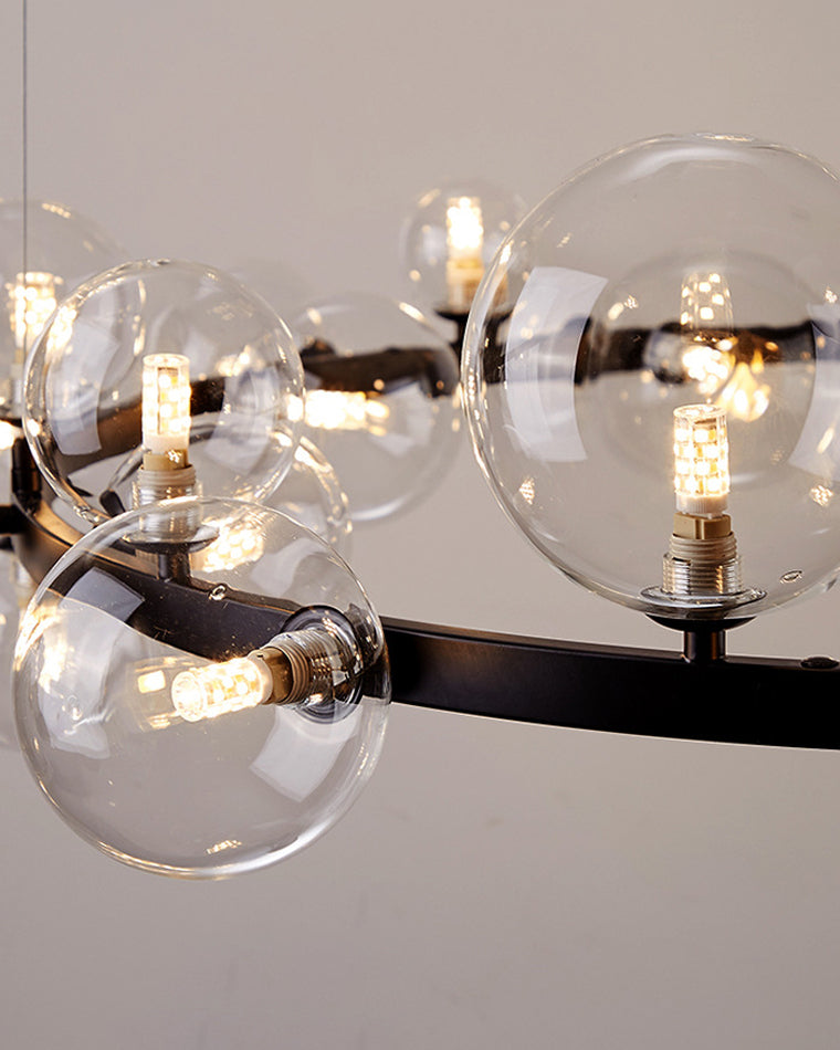 WOMO Lustre Cercle Bulles de Verre-WM2292