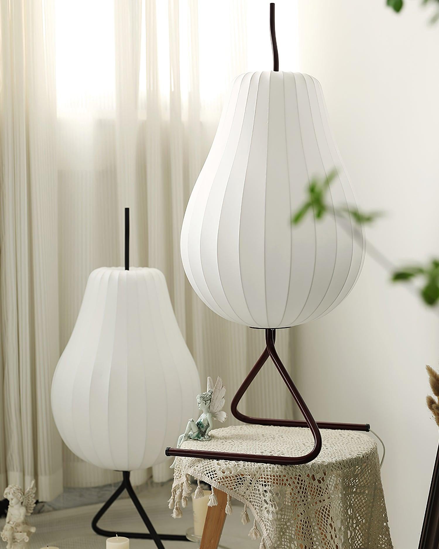 WOMO Lampe sur Pied Lanterne Poire en Soie - WM7126