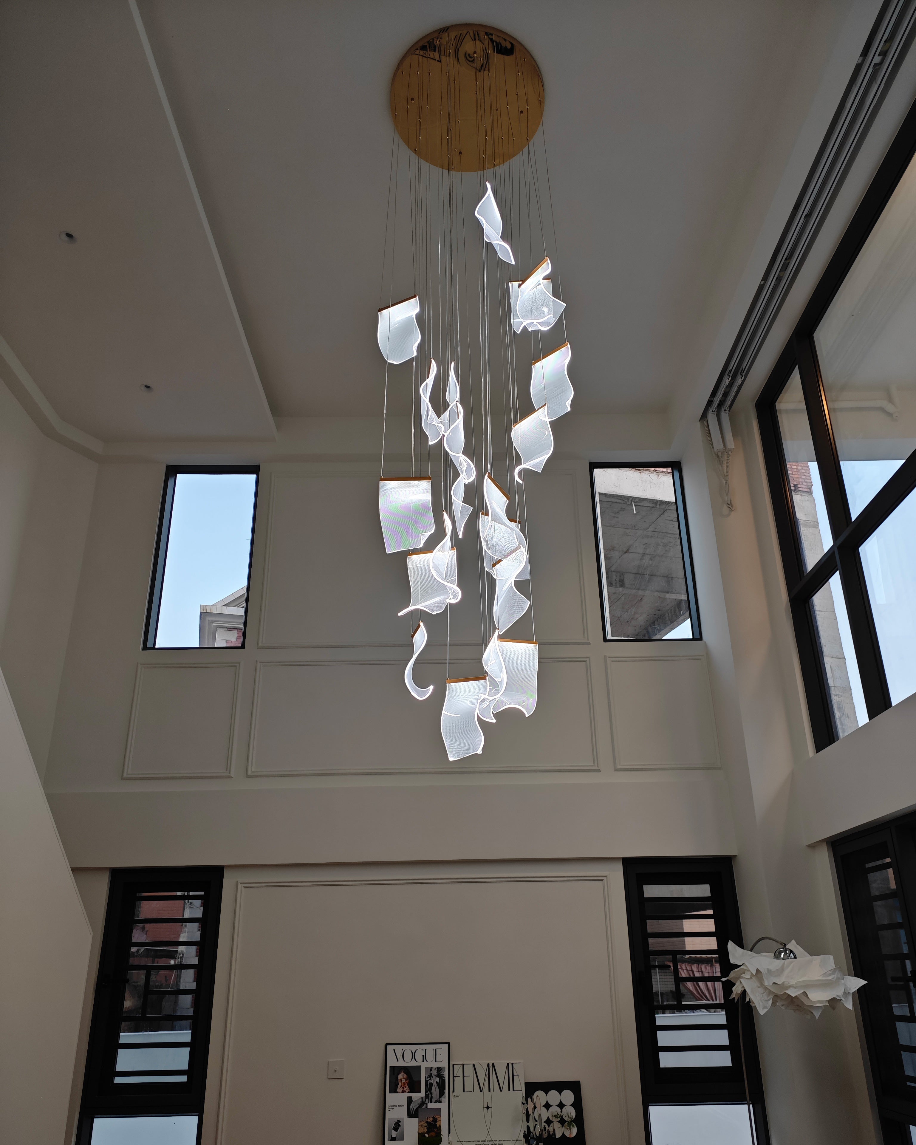 WOMO Lustre Feuille Acrylique Escalier-WM2158