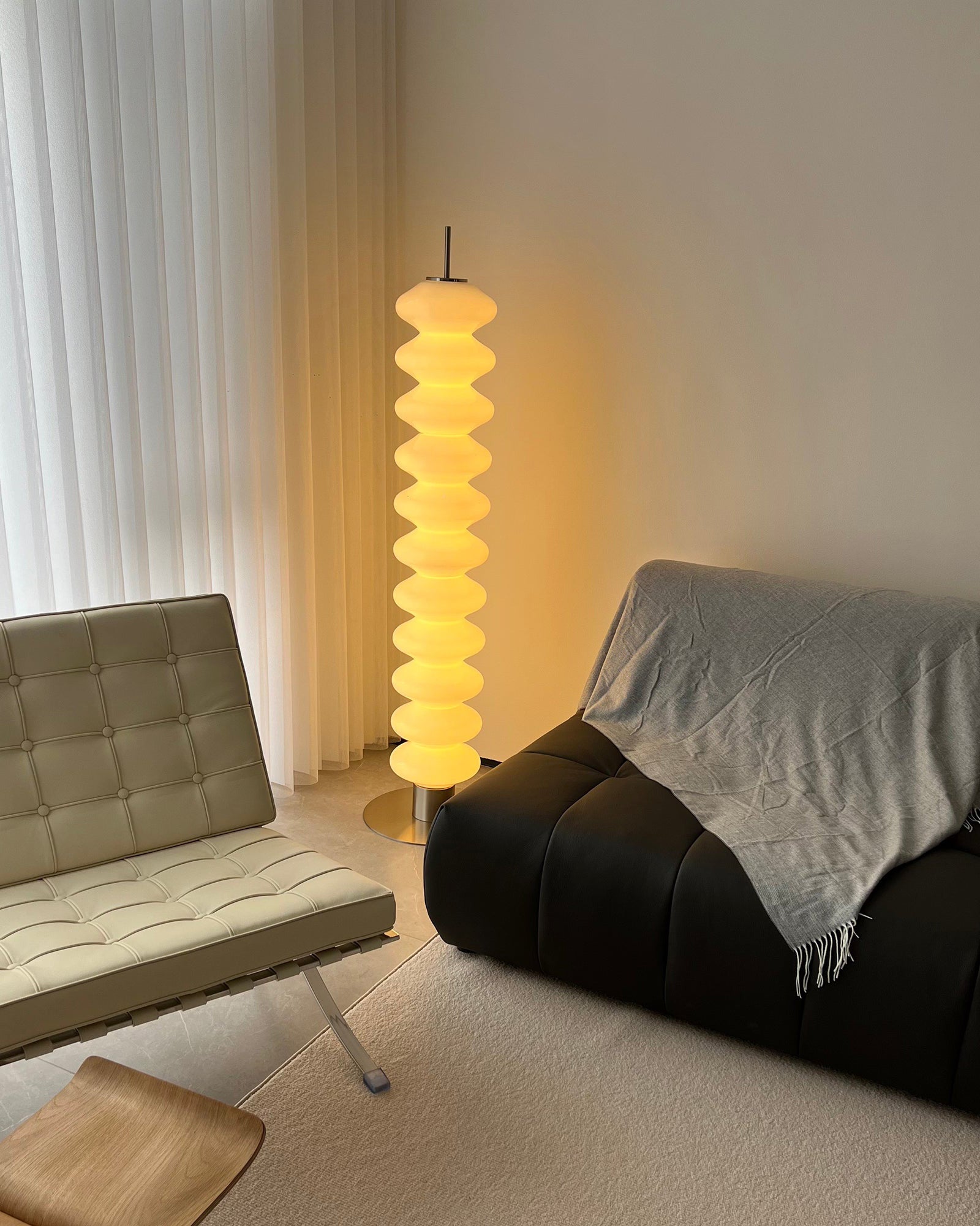 WOMO Lampe sur Pied Boules de Verre Empilées - WM7127
