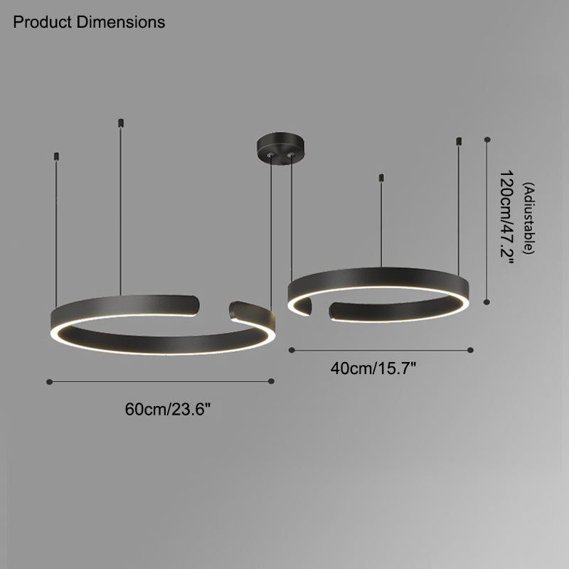 WOMO Lustre Multiple Cercle Led-WM2009