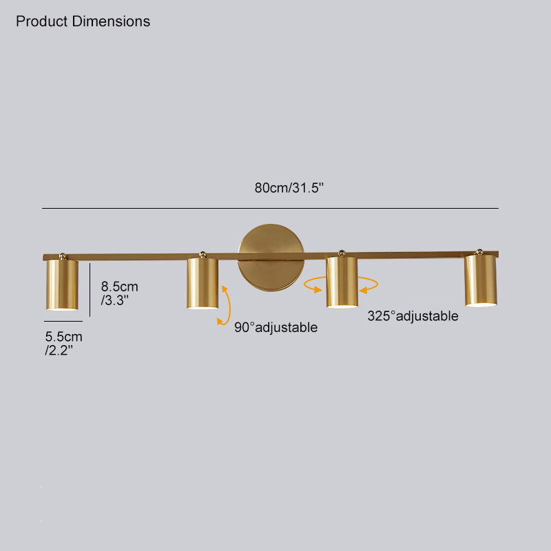 WOMO Appliques Murale de Salle de Bain à 3 Lumières pour Miroir - WM6039