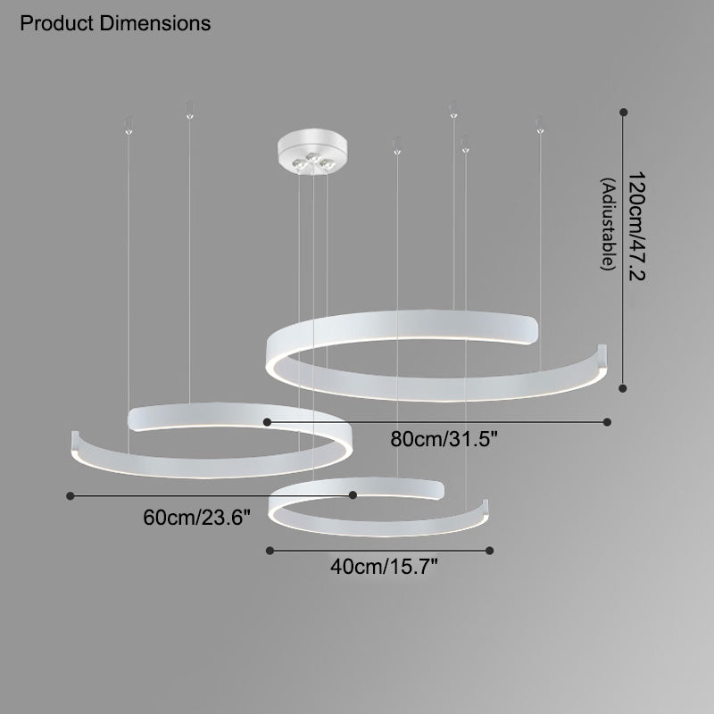WOMO Lustre Multiple Cercle Led-WM2009