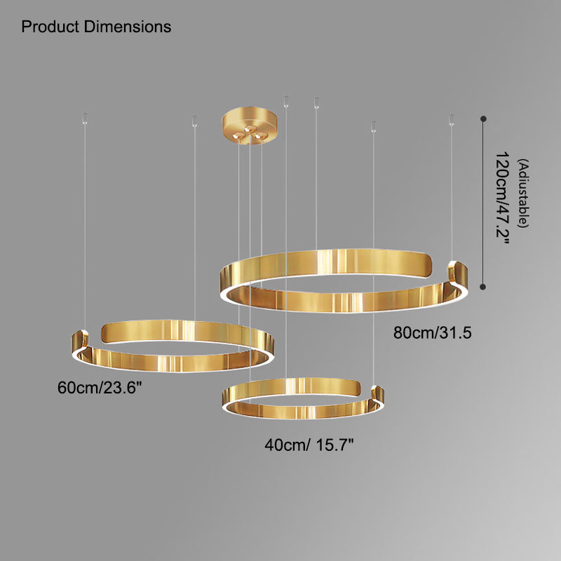 WOMO Lustre Multiple Cercle Led-WM2009