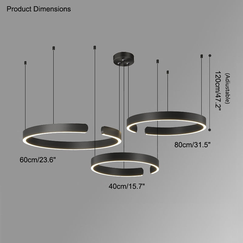 WOMO Lustre Multiple Cercle Led-WM2009