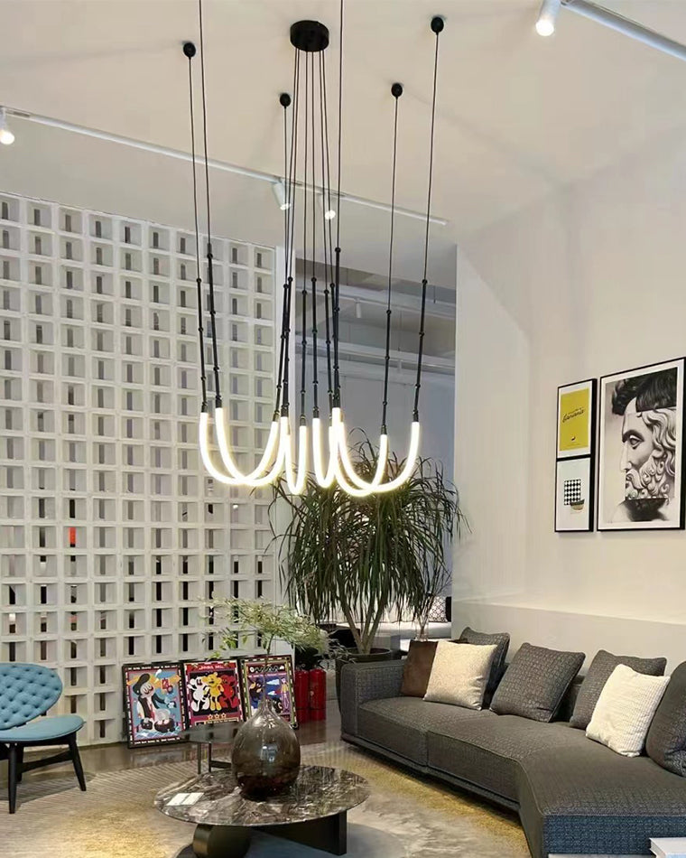 Lustre LED en corde de bambou WOMO-WM2752